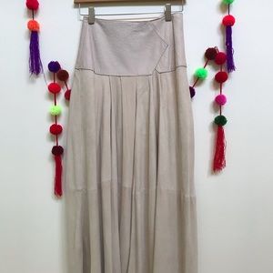 Vintage MIDI Suede skirt by The 24 collection